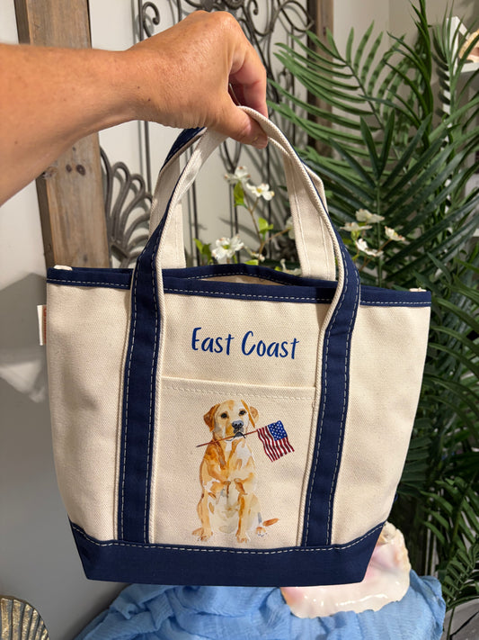 East Coast Patriotic Lab Tote Bag