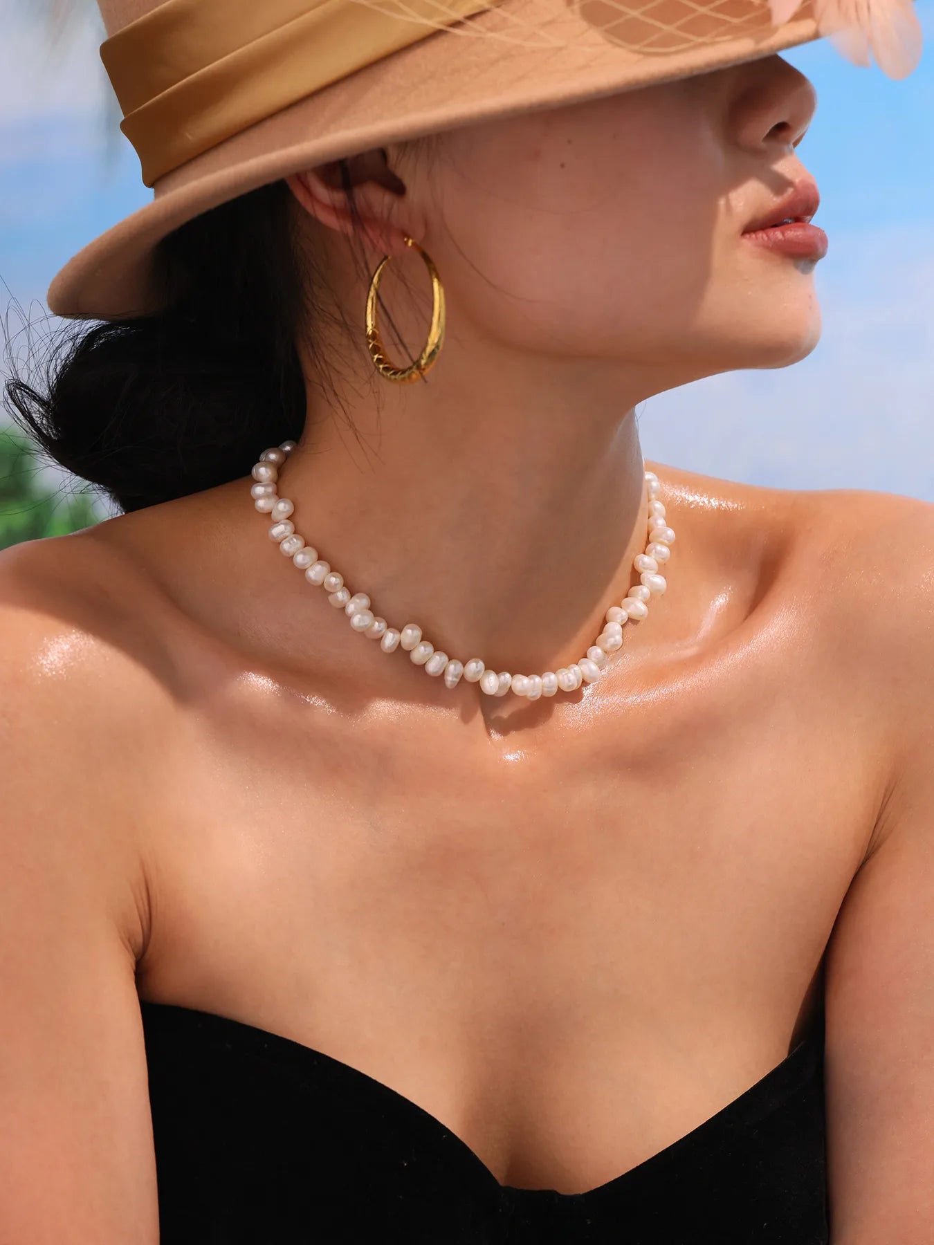 Freshwater Pearl Choker Necklace