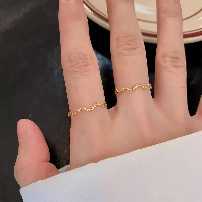 Delicate Waves Ring
