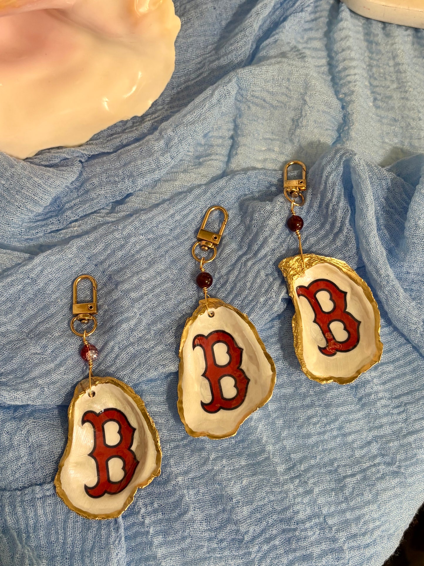 Boston Oyster Shell Bag Charm/Keychain (Copy)