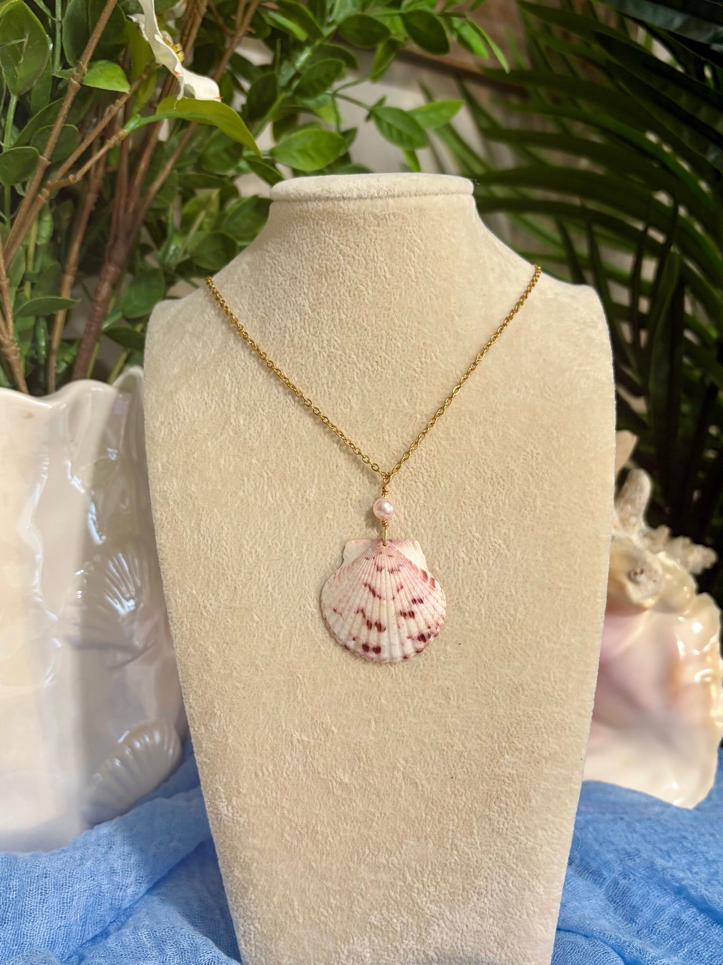 Calico Shell Necklace