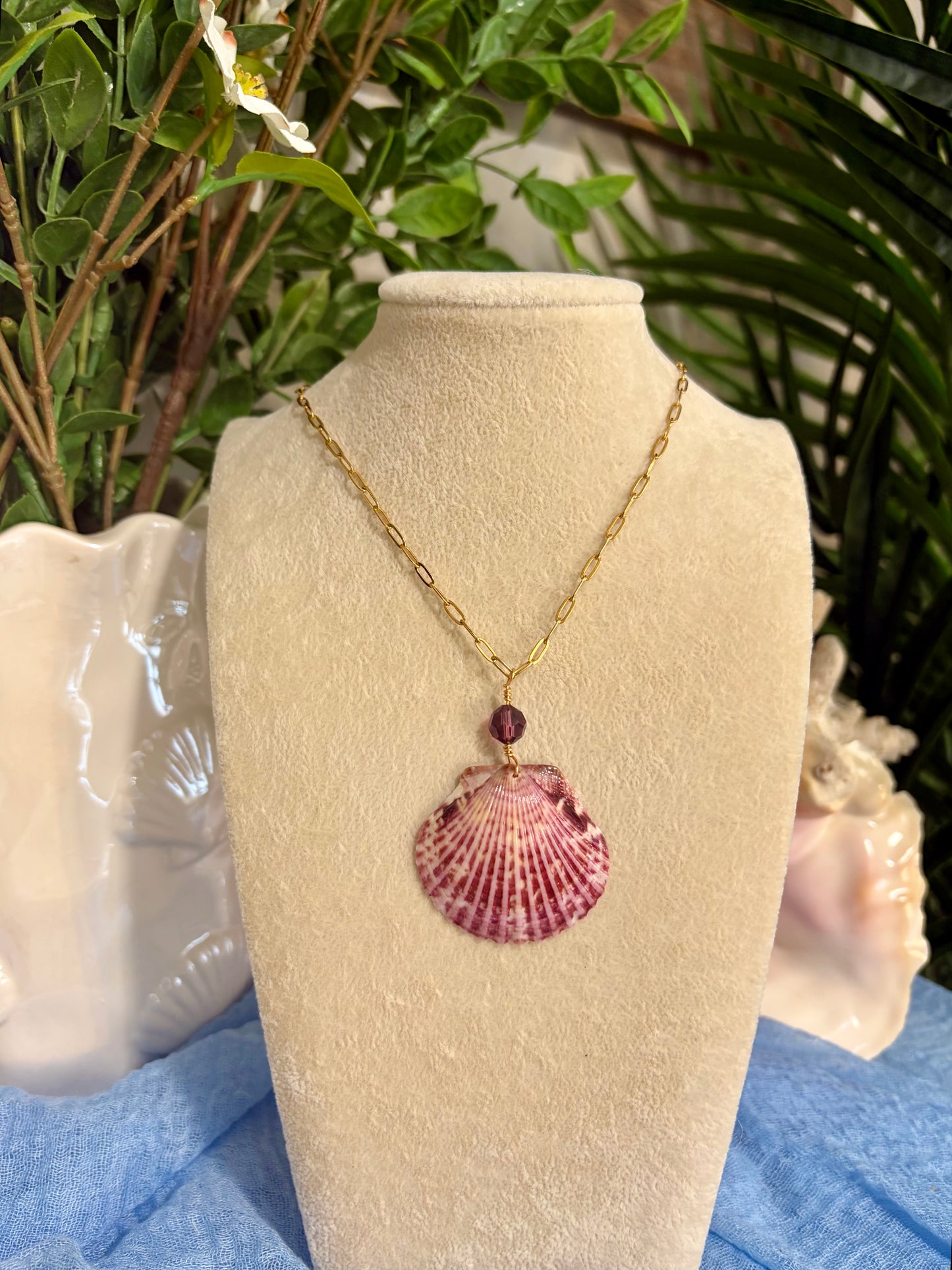 Calico Shell Necklace