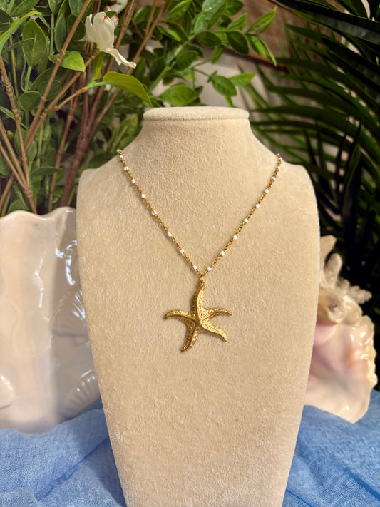 Large Starfish Pendant Necklace