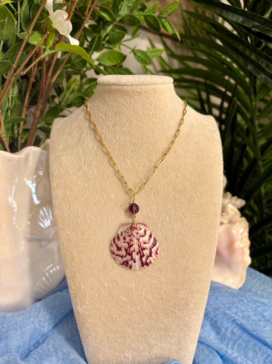 Calico Shell Necklace