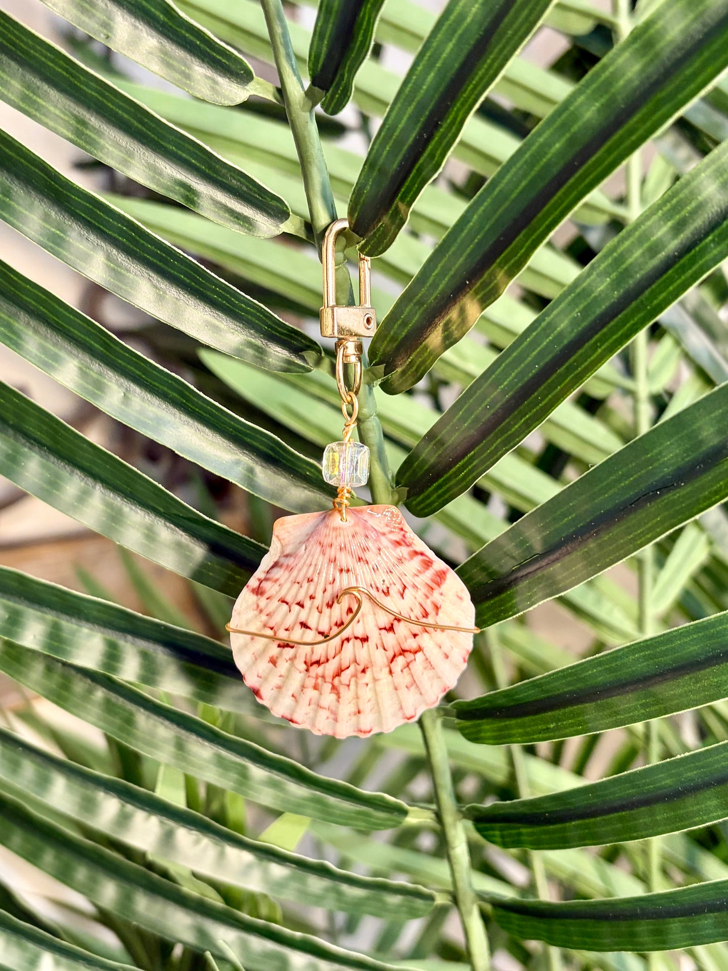 Calico Shell Bag Charm/Keychain