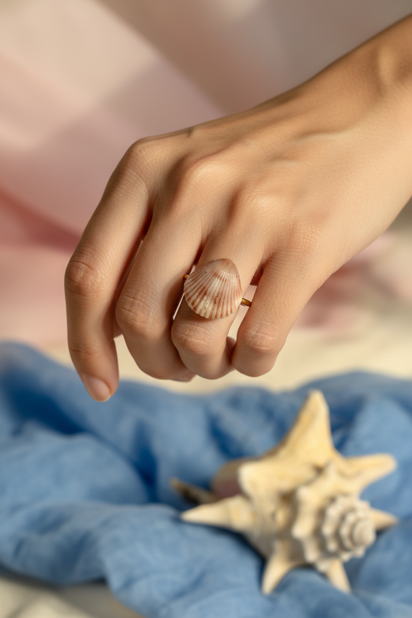 Calico Shell Ring