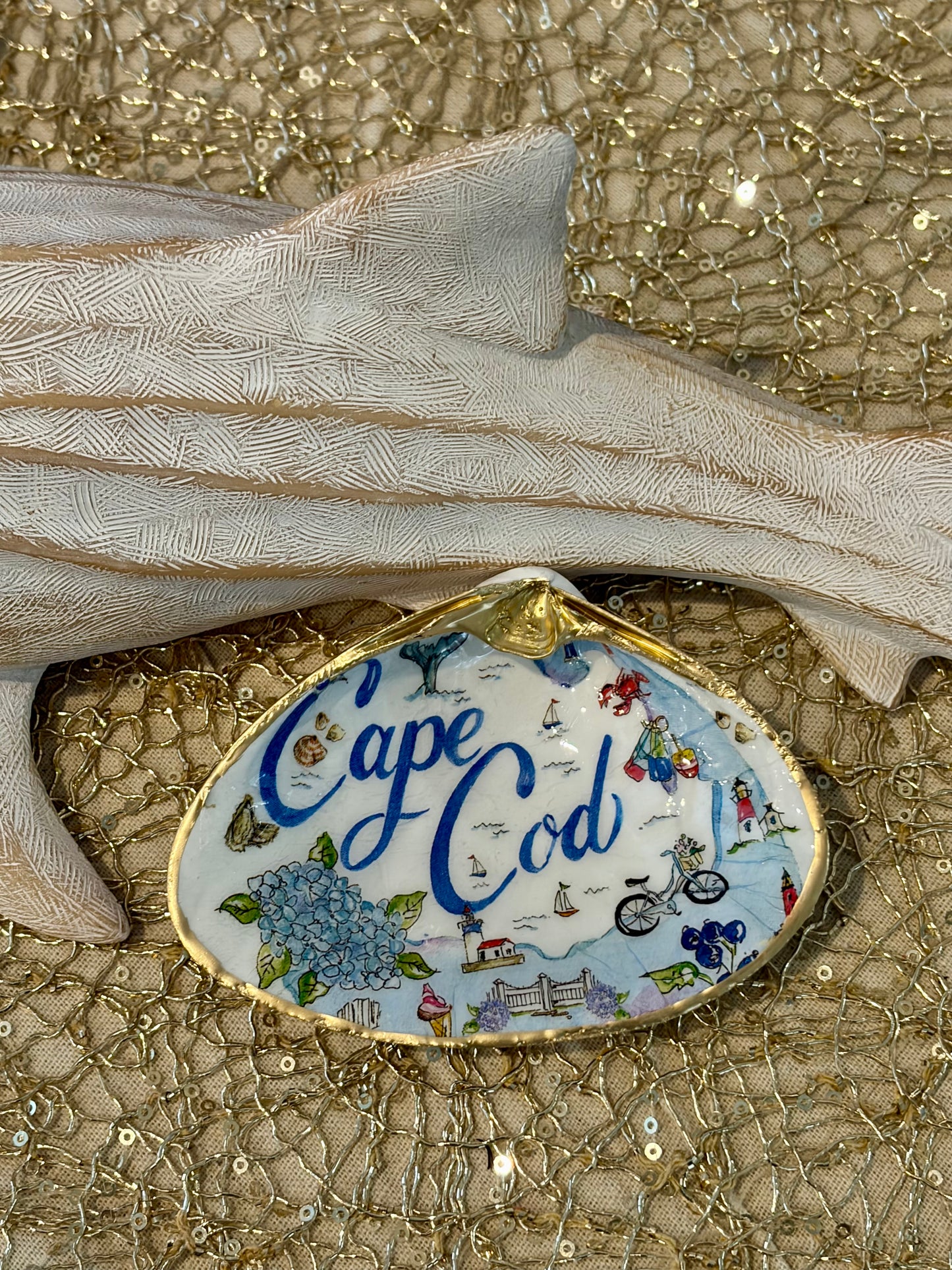 Cape Cod Clam Shell Trinket Dish