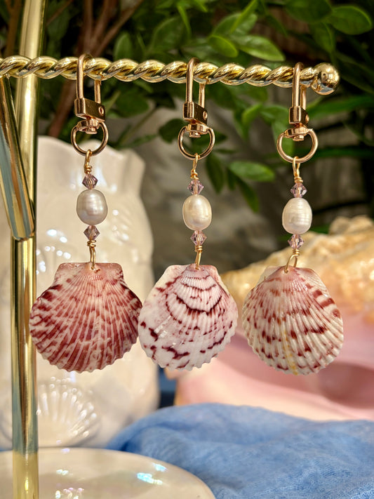 Calico Shell Bag Charm/Keychain
