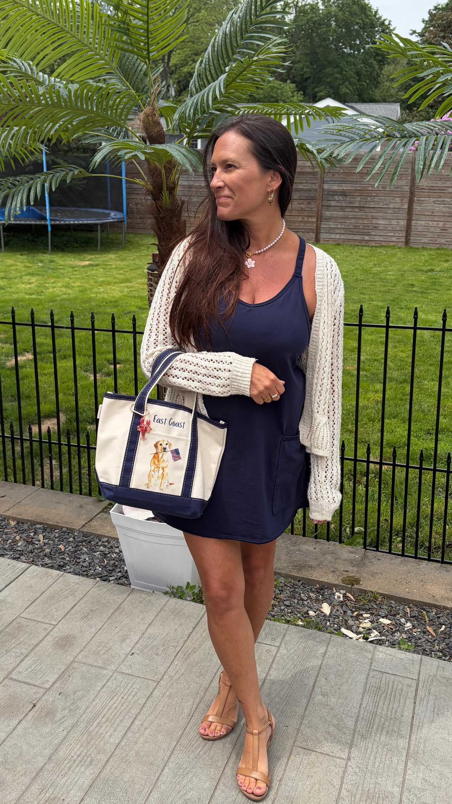 East Coast Patriotic Lab Tote Bag
