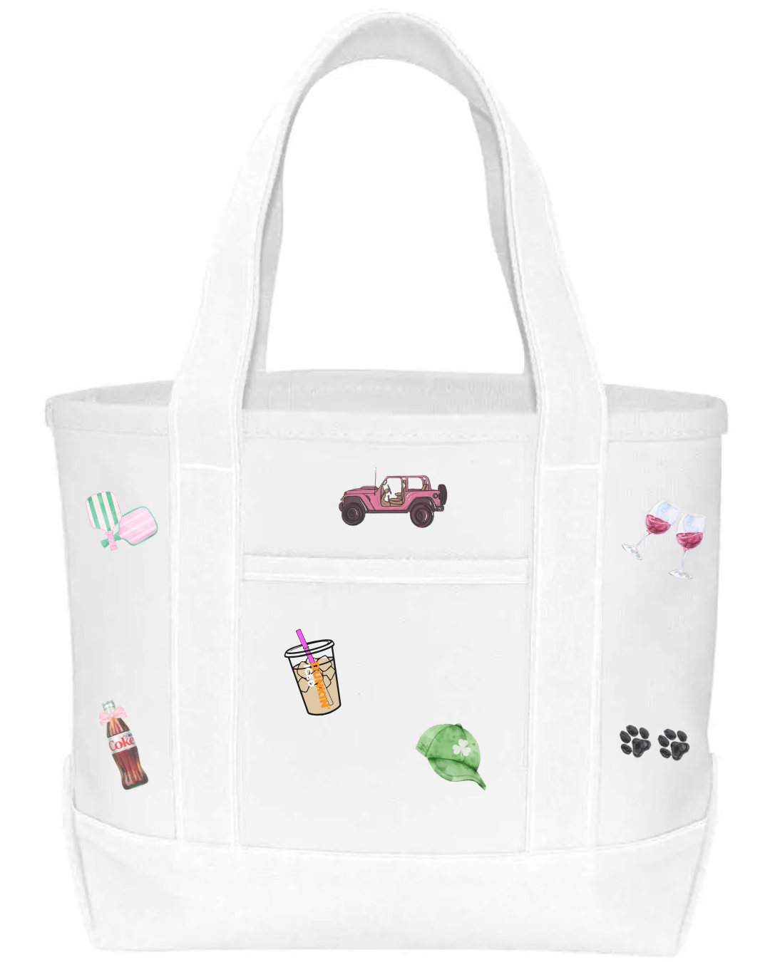 Custom Small Tote Bag (white)