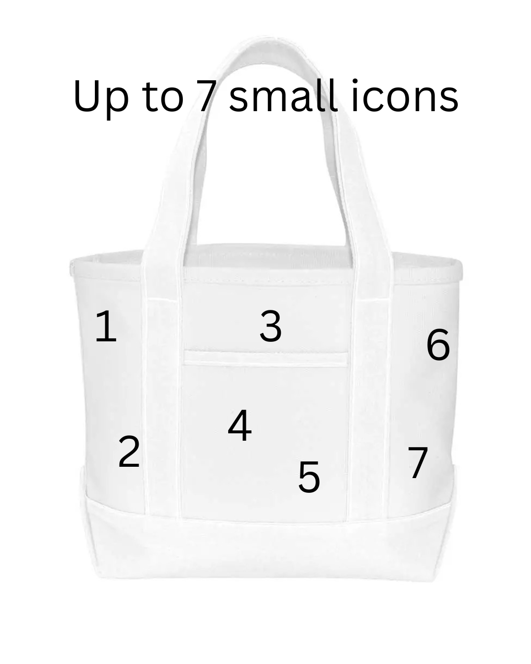 Custom Small Tote Bag (white)