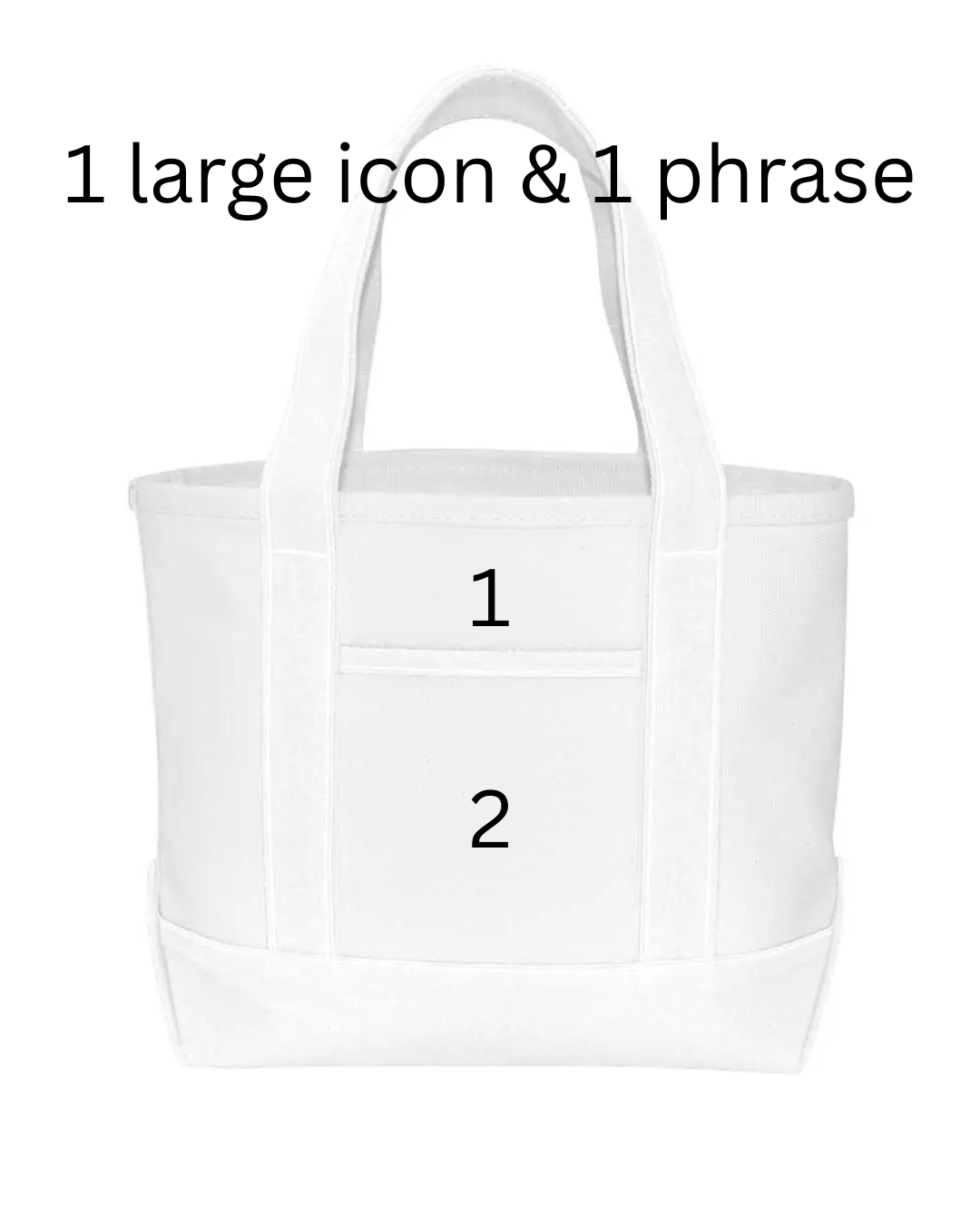 Custom Small Tote Bag (white)