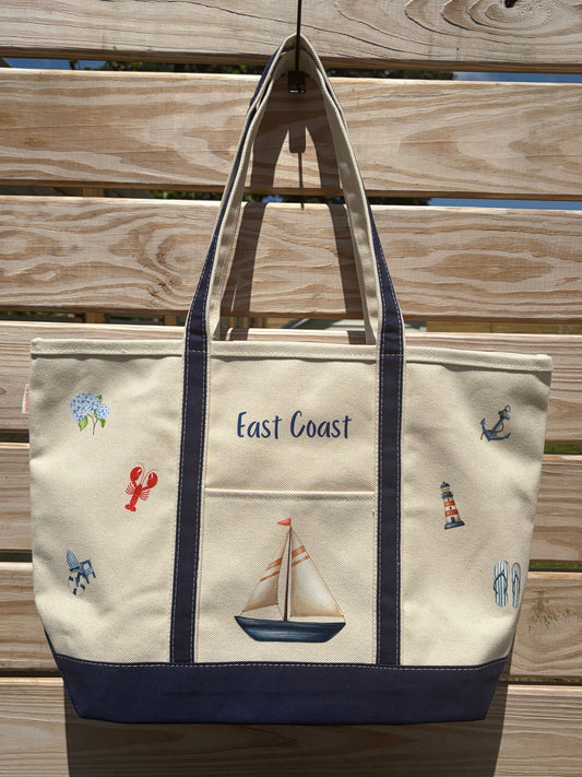 East Coast Anchor Tote Bag
