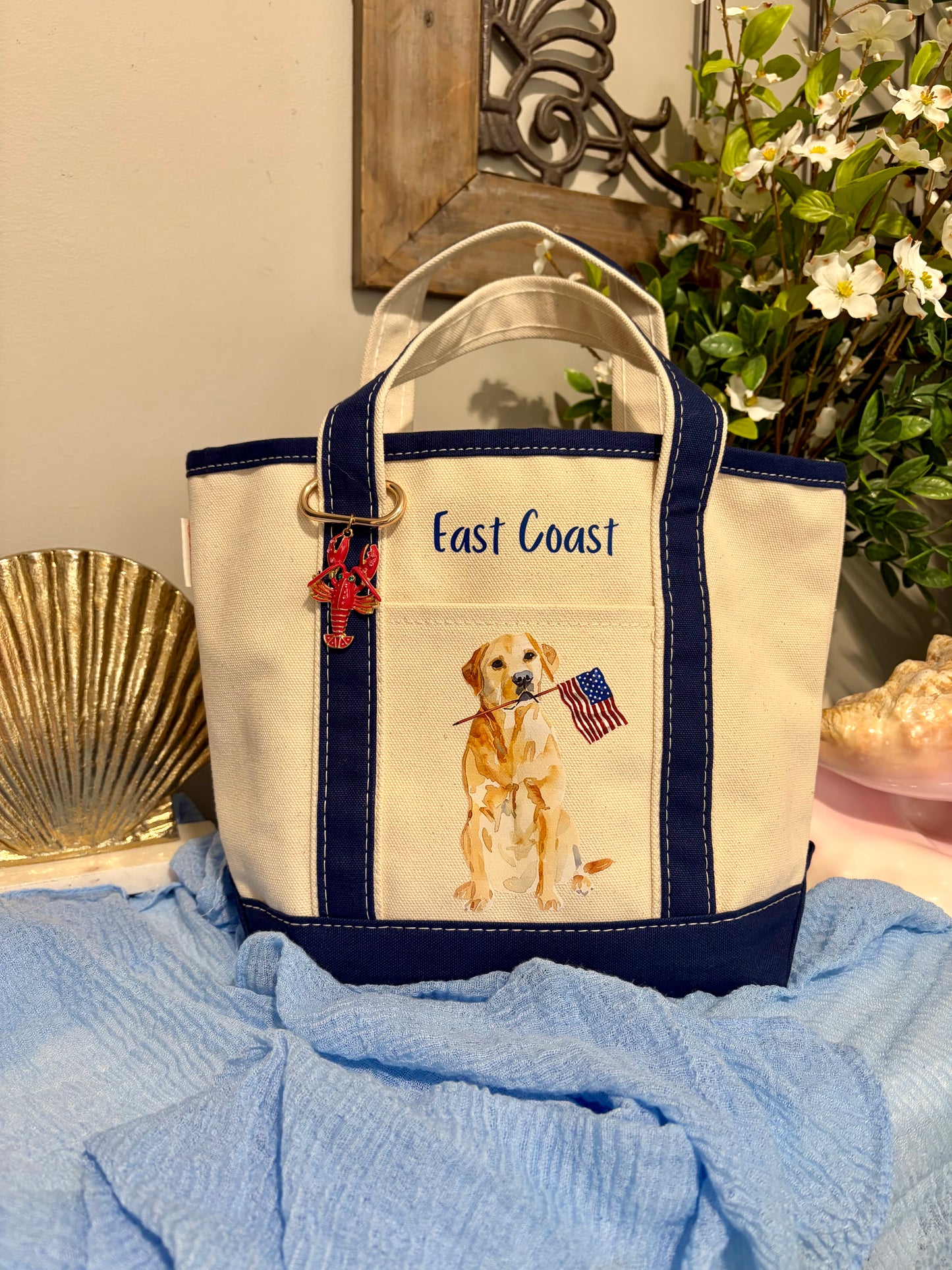 East Coast Patriotic Lab Tote Bag