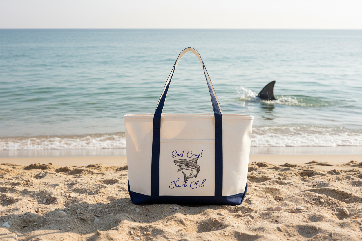 East Coast Shark Club Tote Bag