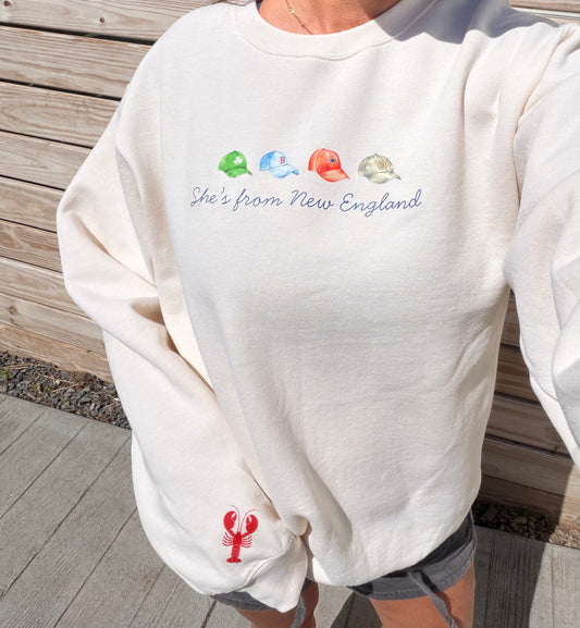 She’s from New England Crewneck Sweatshirt