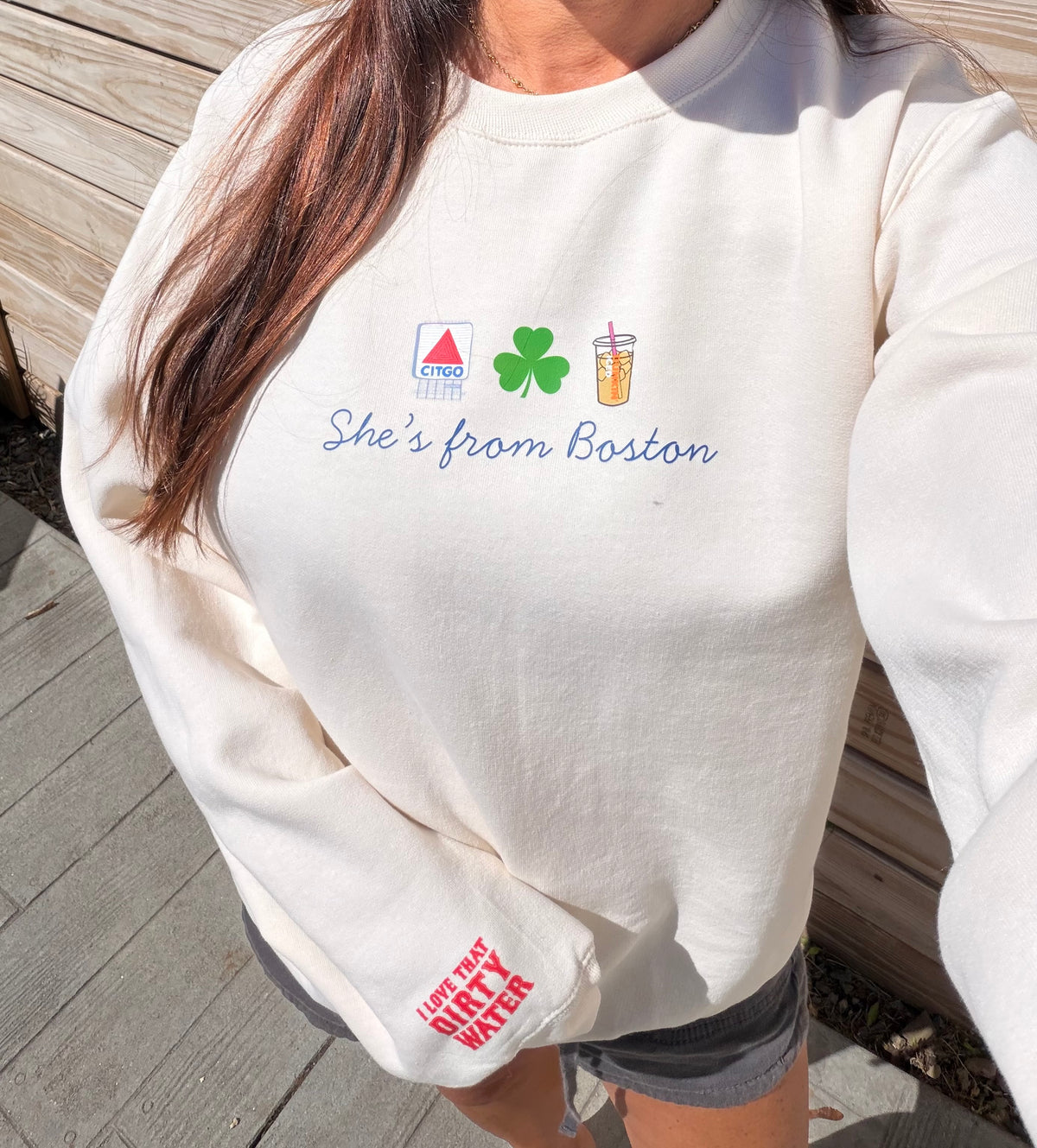 She’s from Boston Crewneck Sweatshirt