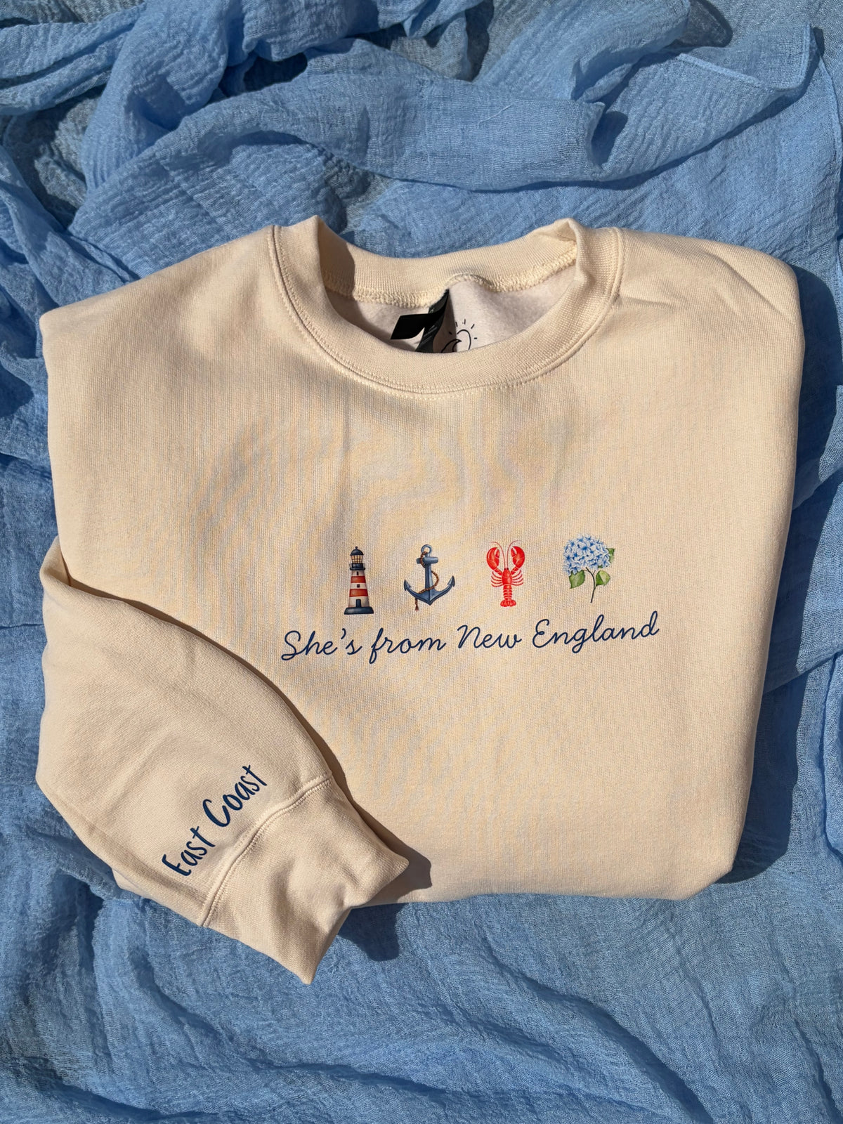 She’s from New England Coastal Crewneck Sweatshirt