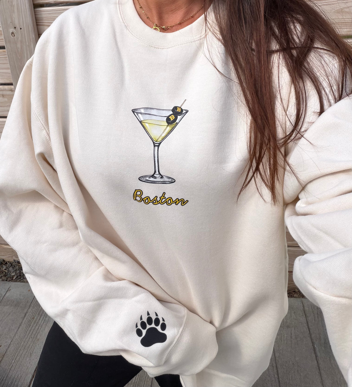 Bruins Martini Crewneck Sweatshirt