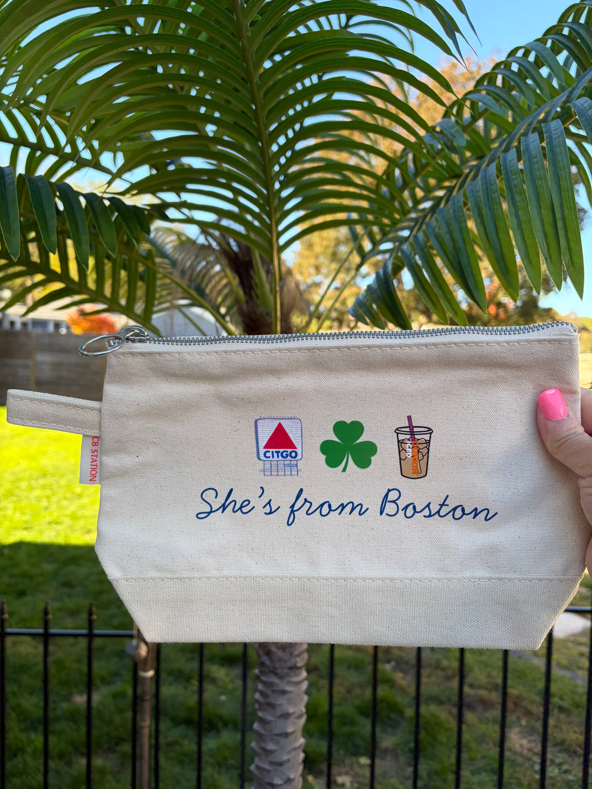 She’s from Boston Zippered Pouch