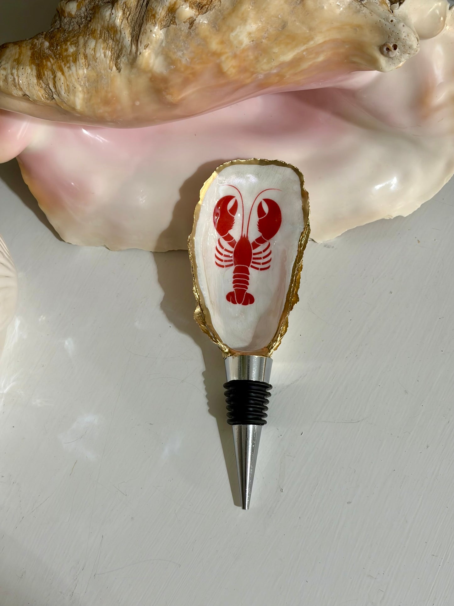 Lobster Oyster Shell Wine Stopper