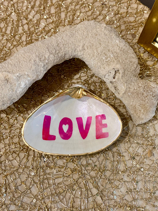 Love Clam Shell Trinket Dish