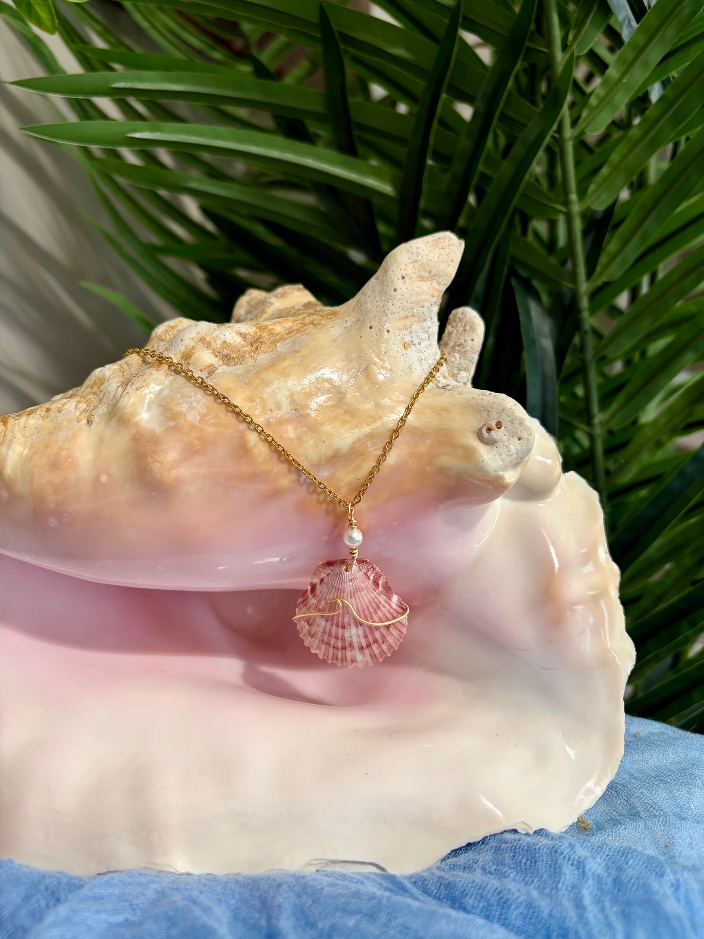 Calico Shell Necklace