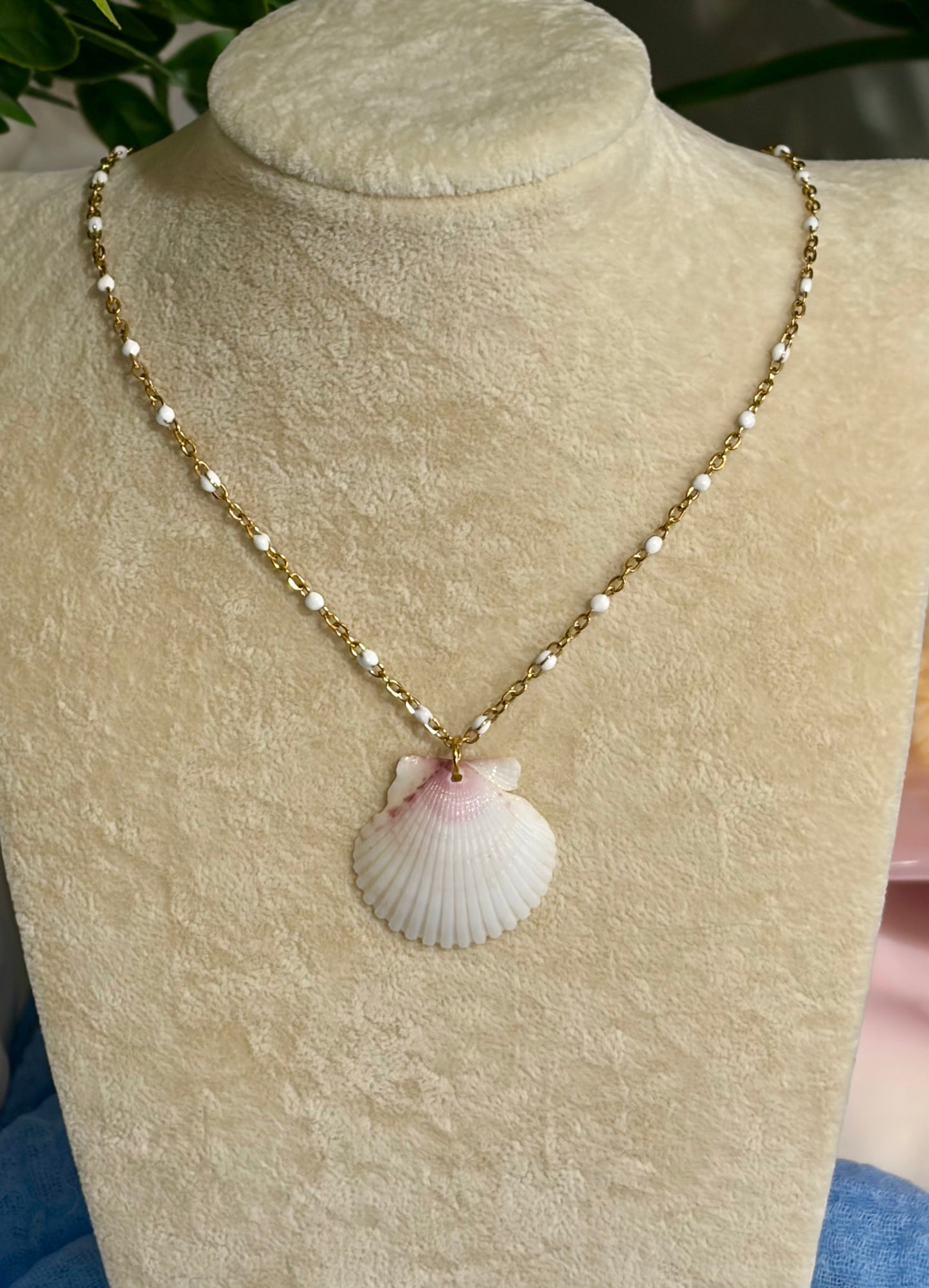 Calico Shell Necklace