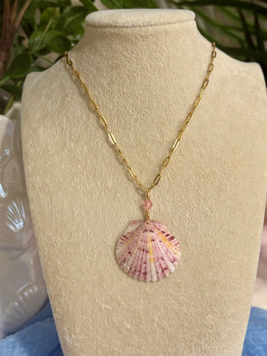 Calico Shell Necklace
