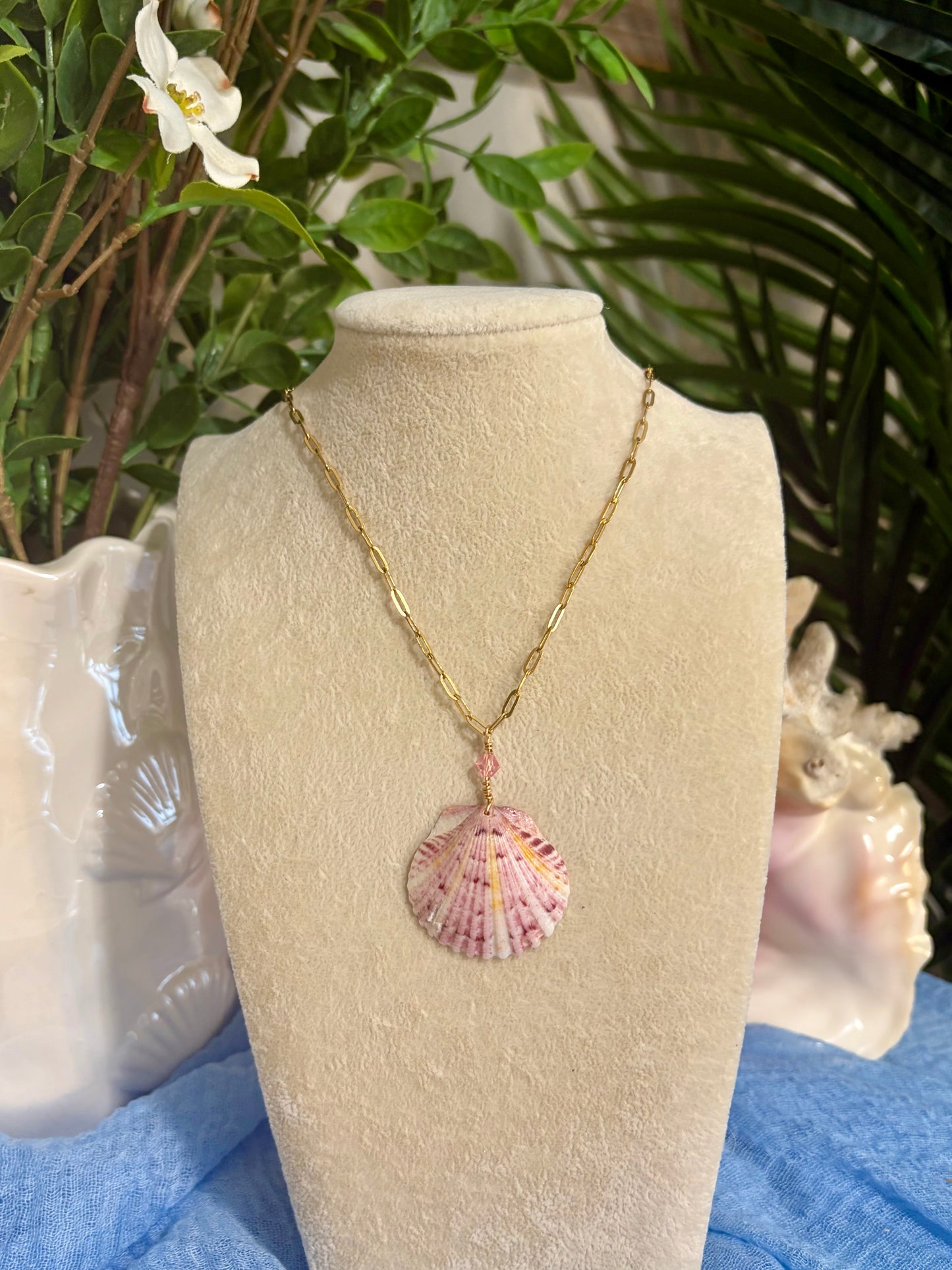 Calico Shell Necklace