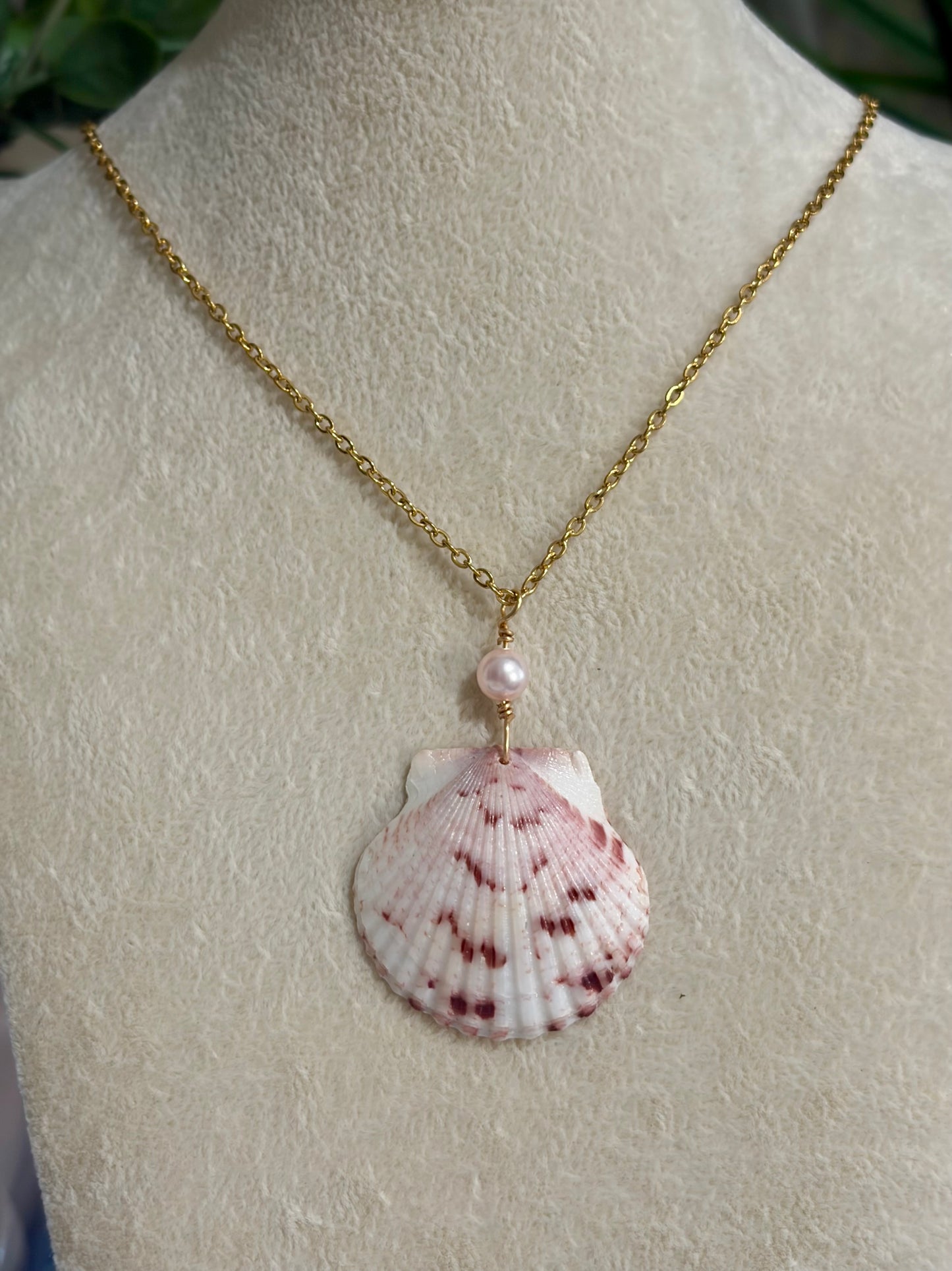Calico Shell Necklace
