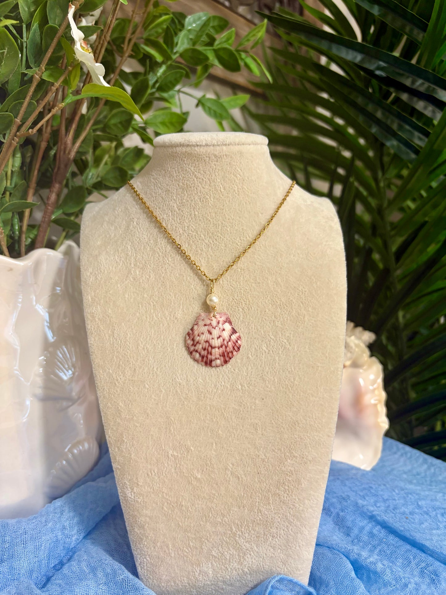 Calico Shell Necklace