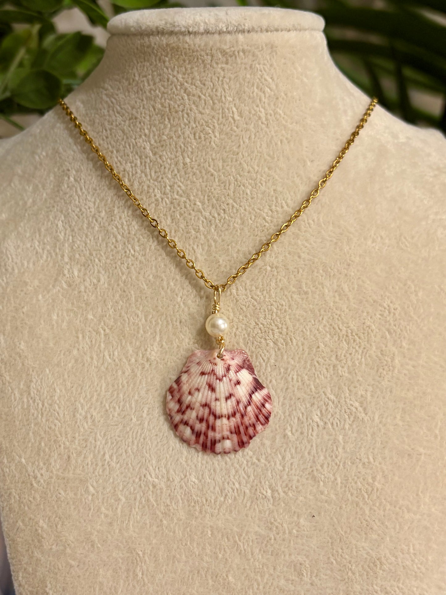 Calico Shell Necklace