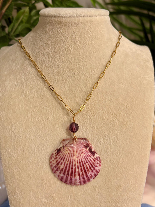 Calico Shell Necklace
