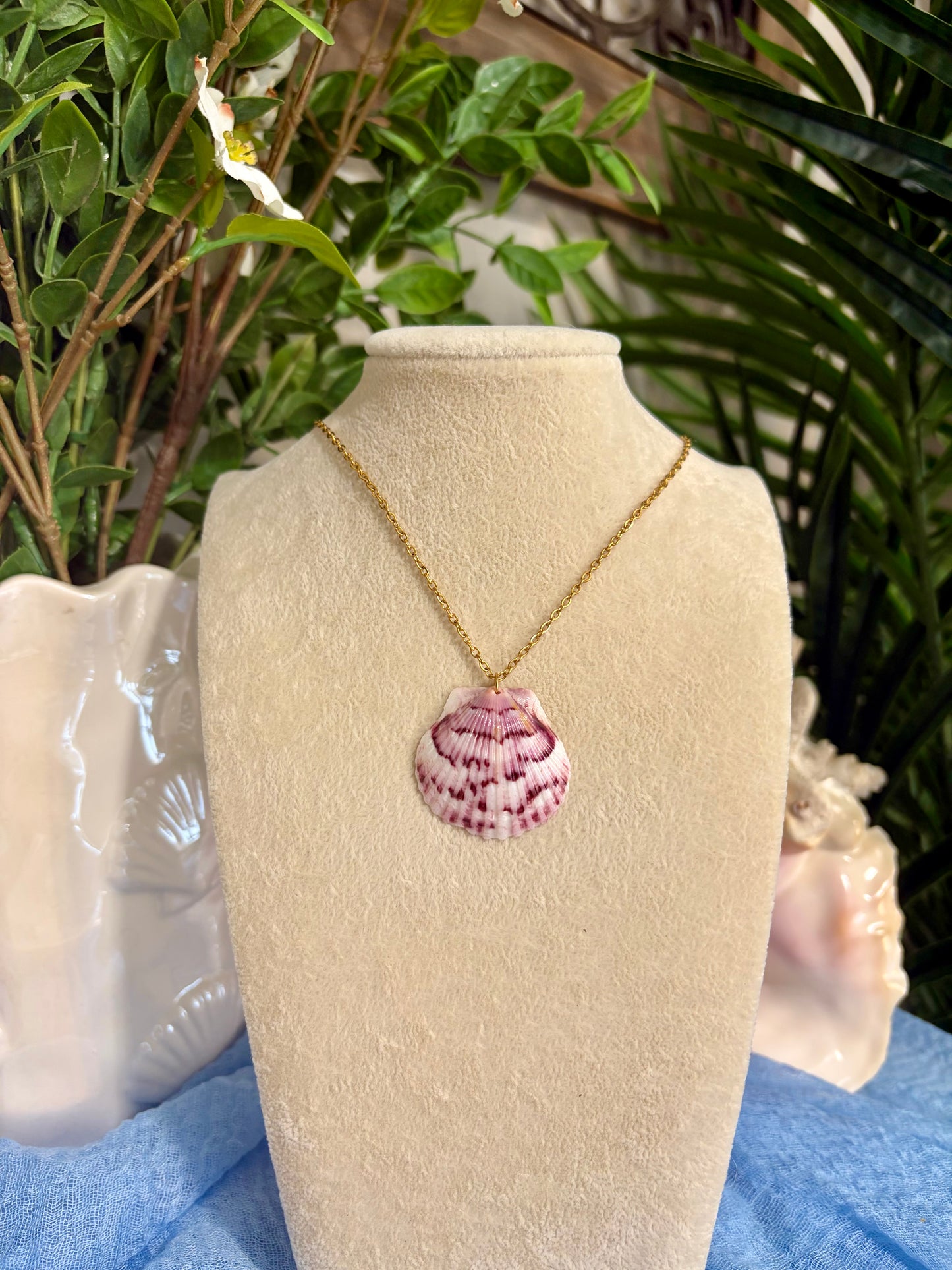 Calico Shell Necklace