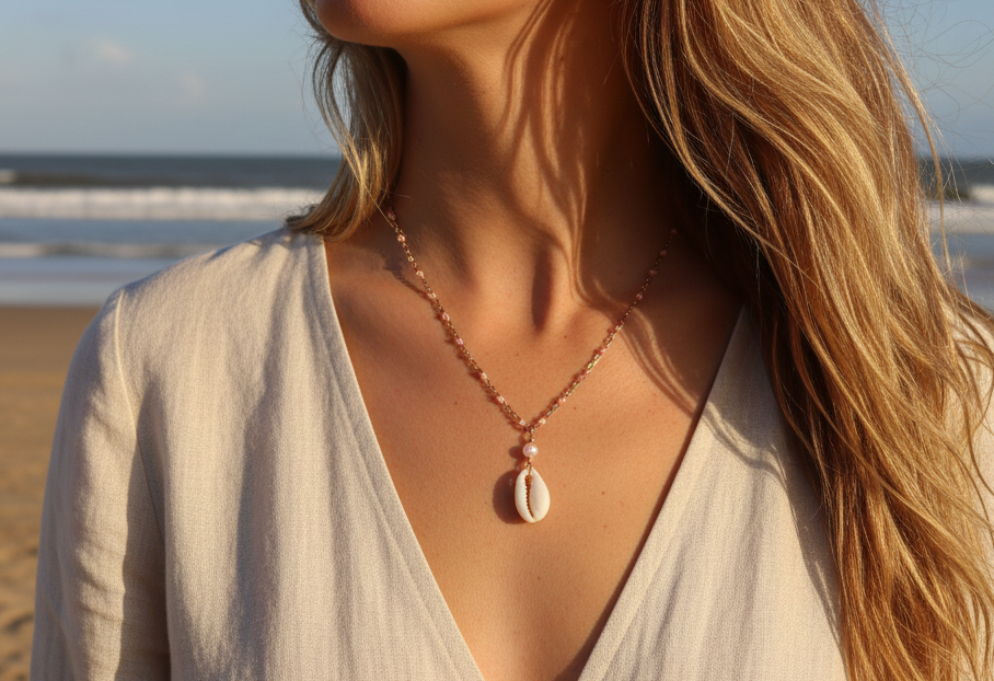 Cowrie Shell  Necklace
