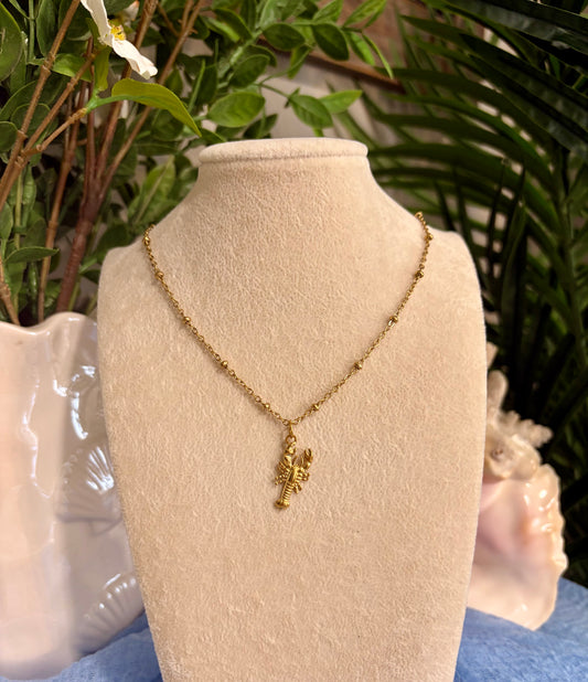 Lobster Pendant Necklace