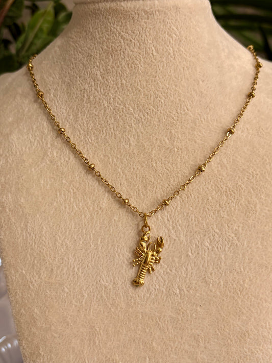 Lobster Pendant Necklace