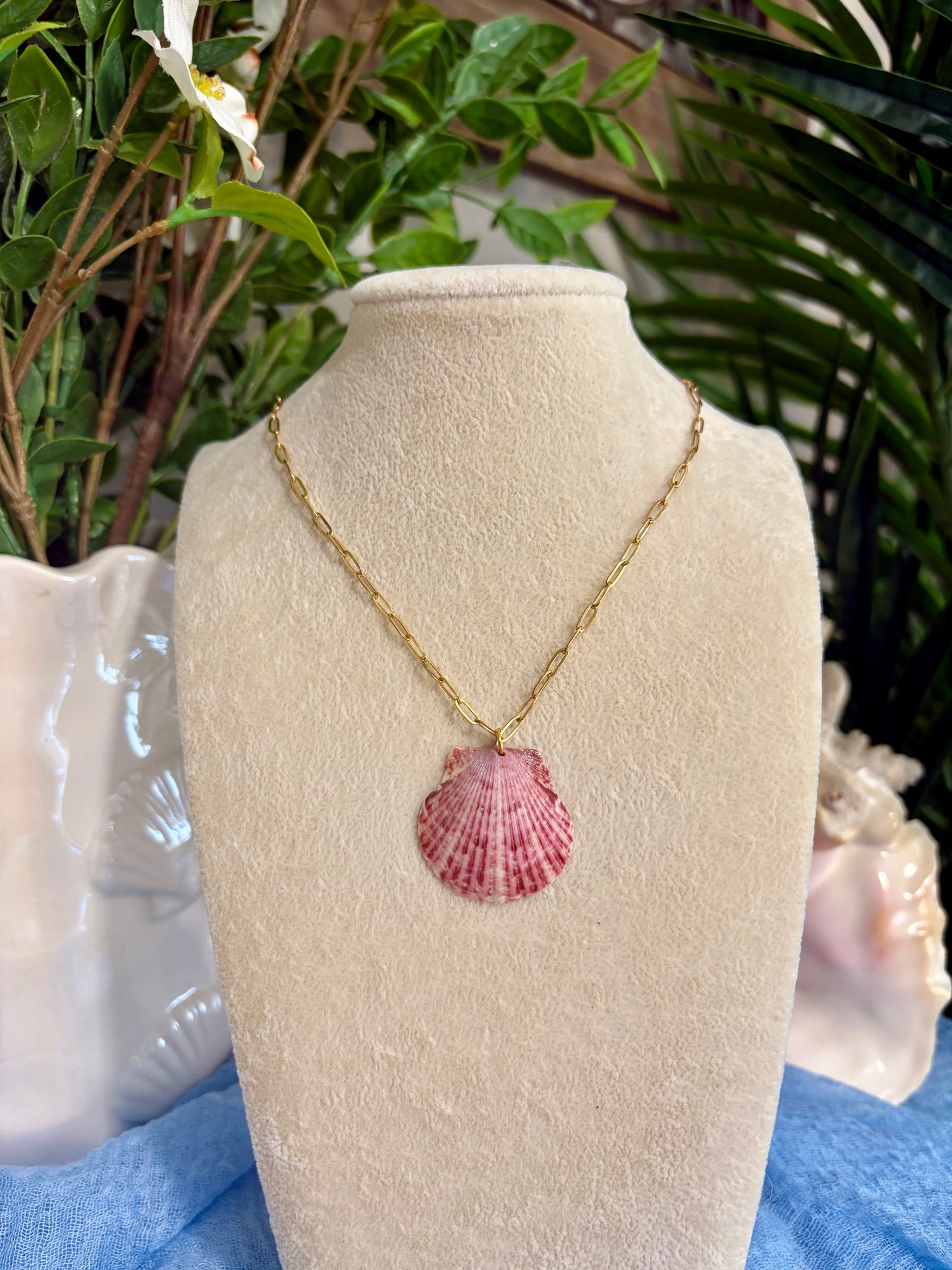 Calico Shell Necklace