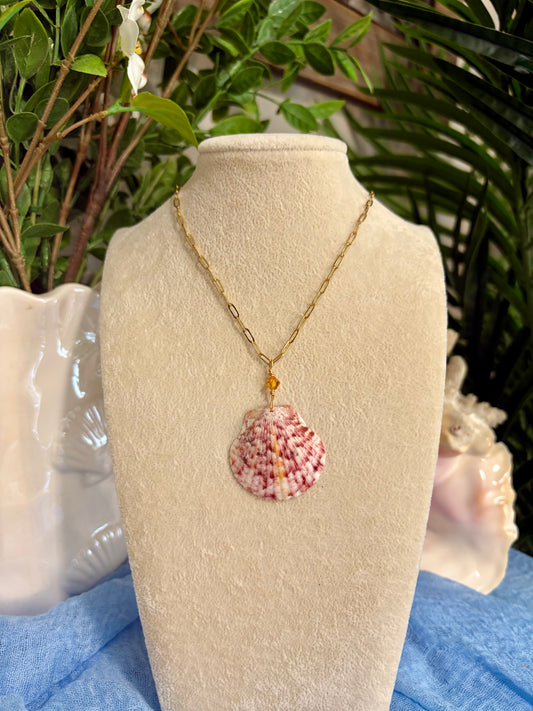 Calico Shell Necklace