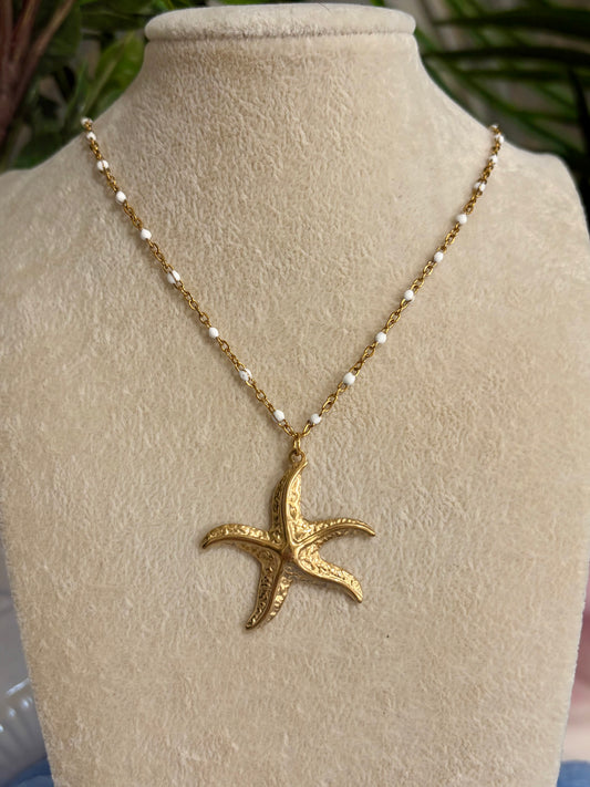 Large Starfish Pendant Necklace
