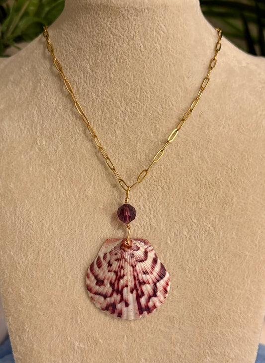 Calico Shell Necklace