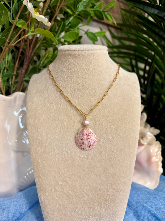 Calico Shell Necklace