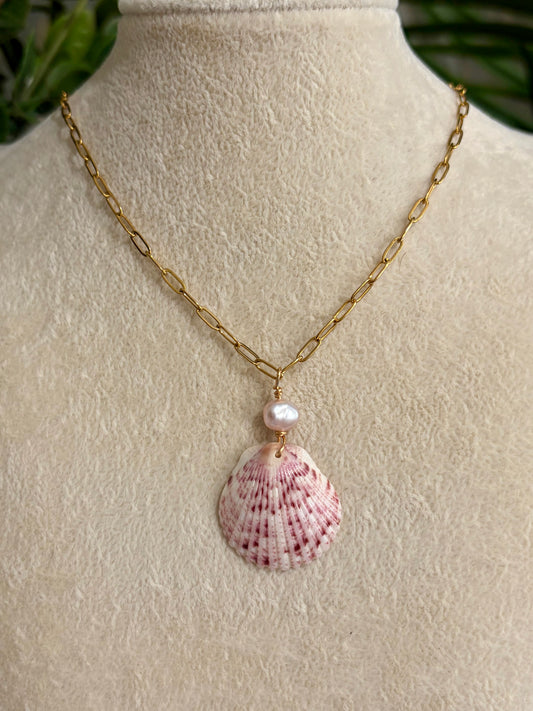 Calico Shell Necklace