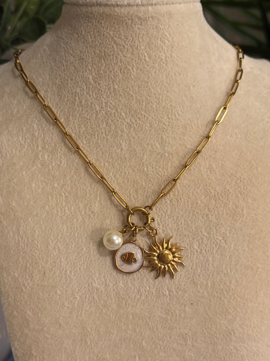 Three Charm Necklace