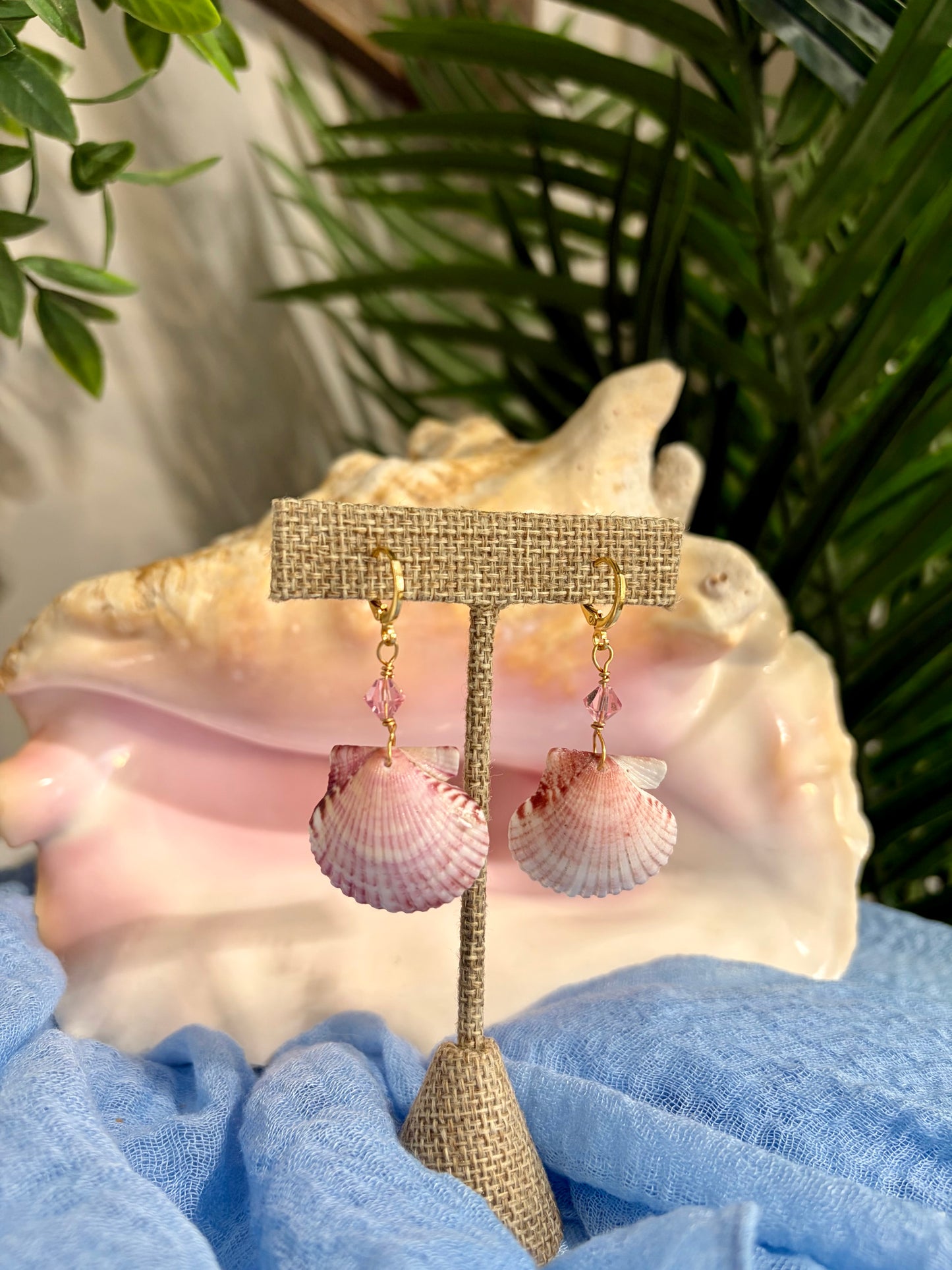 Calico Shell Earrings