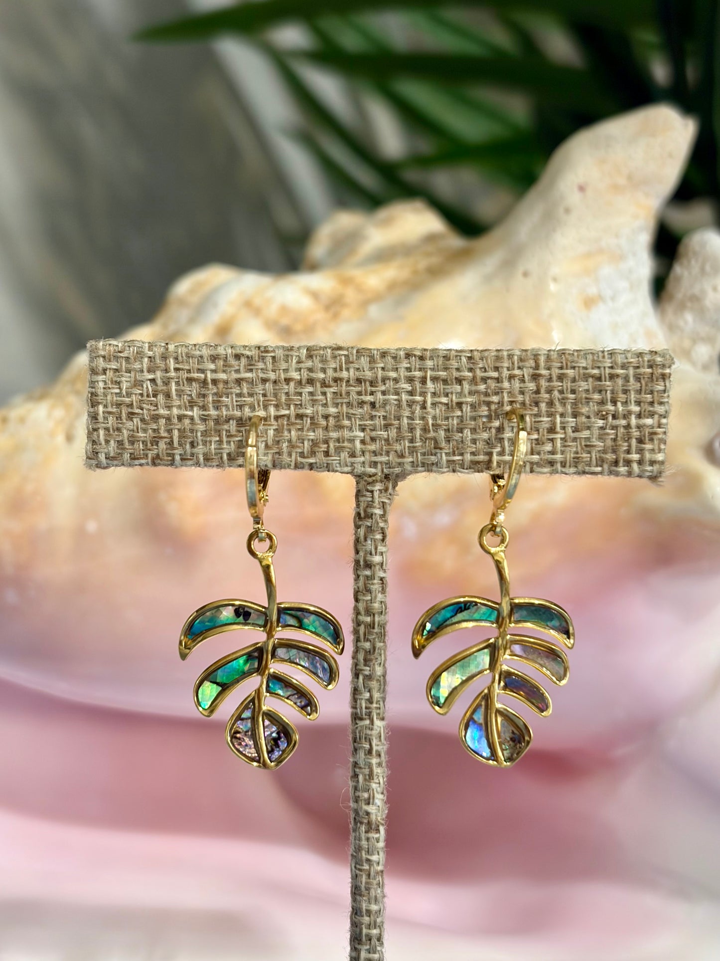 Palm Leaf Earrings