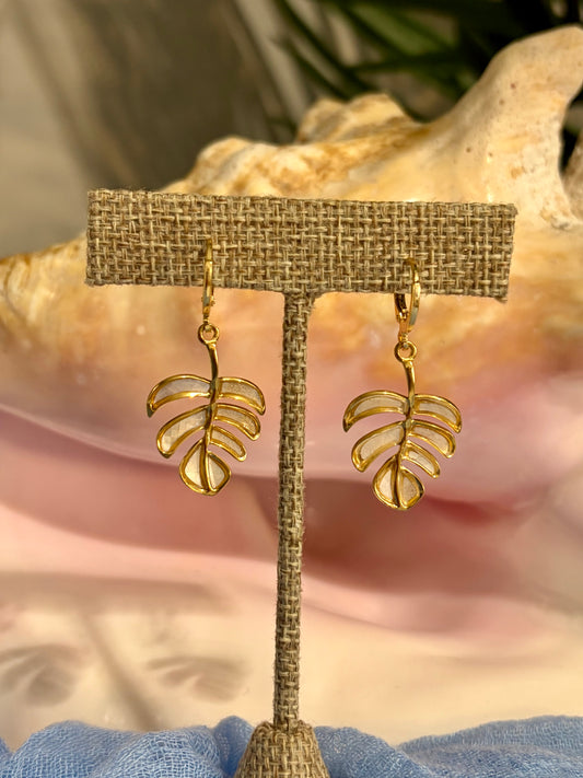 Palm Leaf Earrings