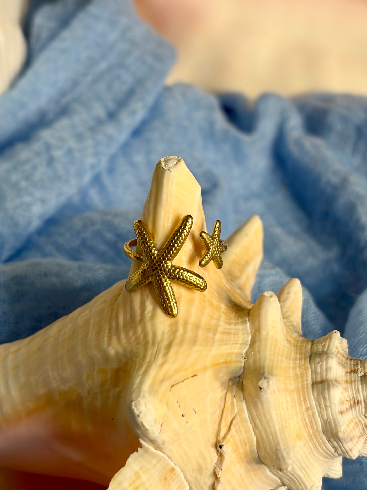 Double Starfish Ring