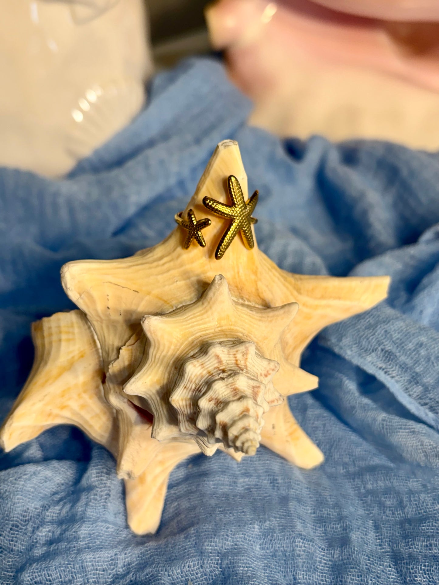 Double Starfish Ring